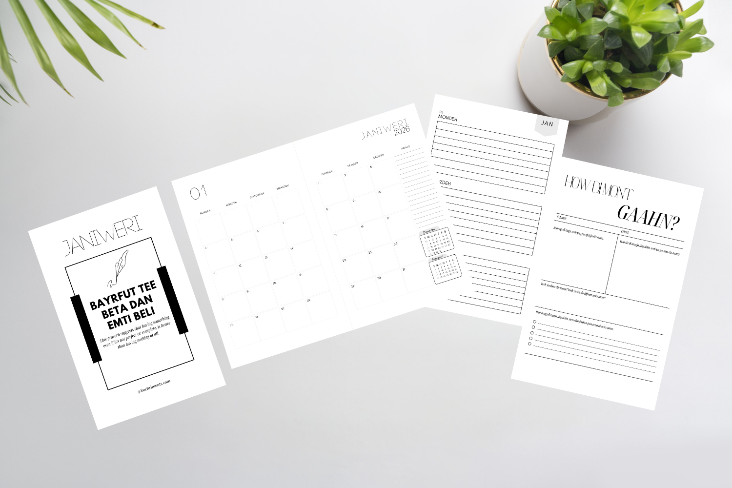 Kuchriments Agenda 2026 Belize Kriol Agenda